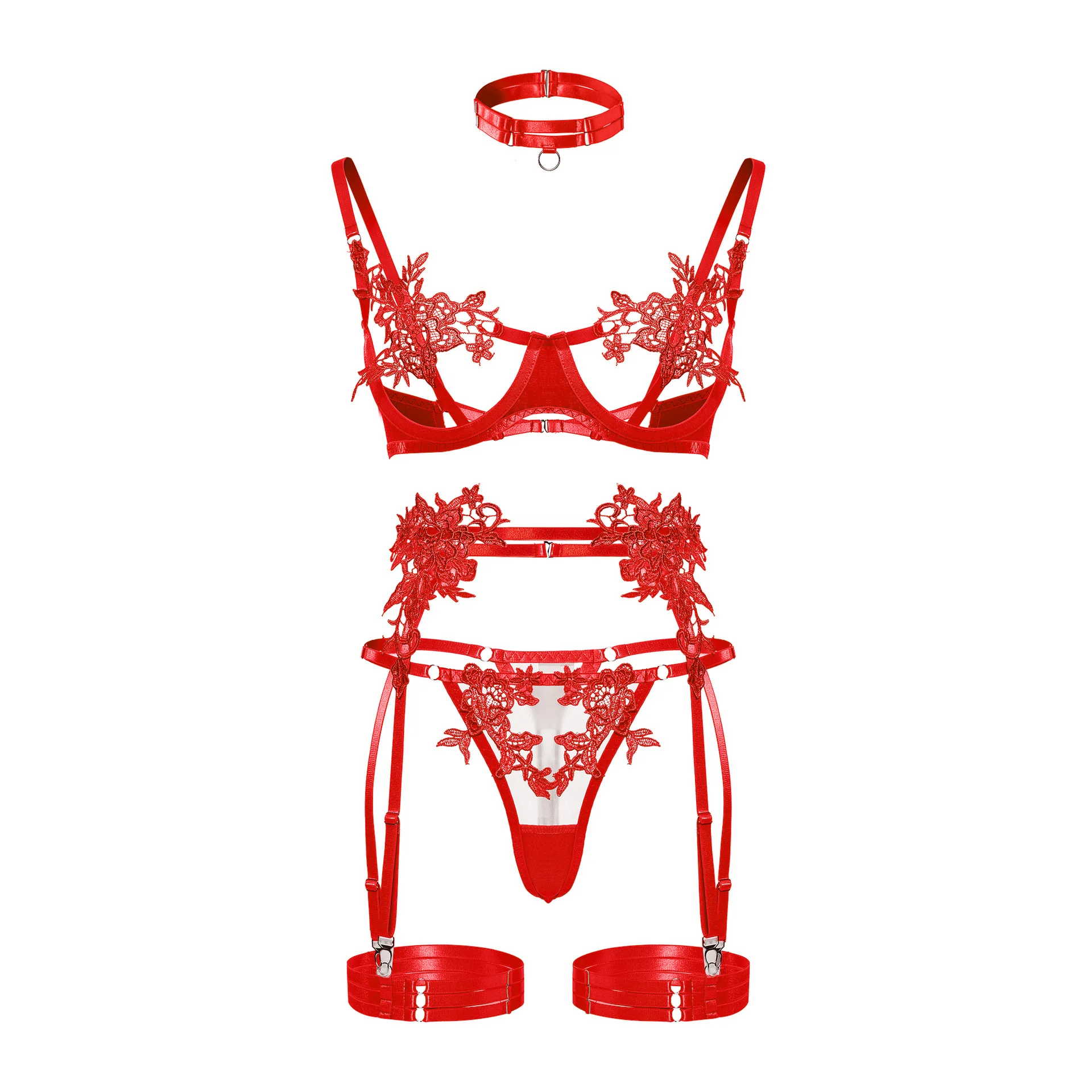 Lingerie Sets Women Sensual Open Bra See Through Underwear Lace Sexy women lingerie set sexy bra set women underwear set