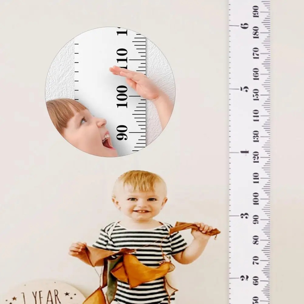 Children Height Measuring Rulers From Baby To Adult Removable Roll Up Height Measure Chart Wall Hanging Chart