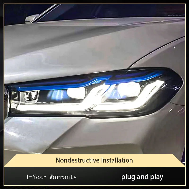 

Car Accessories LED Lamp For BMW 5 Series G38 2021-2023 Headlight 2023 Newest Design Headlamp 525 528 530 Auto Lighting Systems