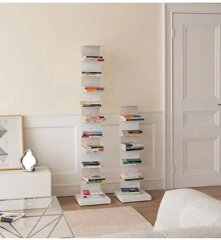 Description Picture 6 of itemStorage Corner Bookcase Bookends Modern Industrial Ladder Bedside Bookcase Bedroom Desktop Estanteria Habitacion Cute Furniture