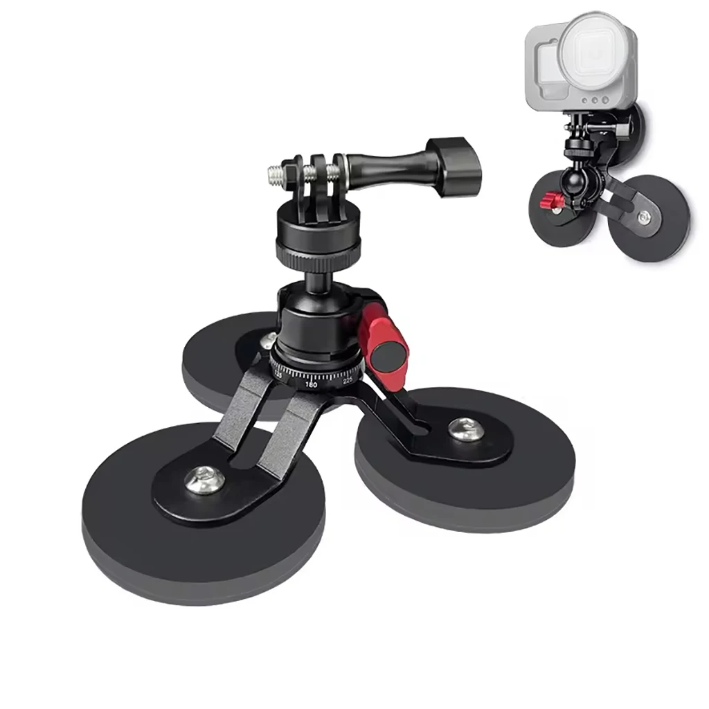 Starker Magnet magnet Saugnapf halterung Kugelkopf halterung Basis adapter für Gopro 12 Osmo Action DSLR Kamera Telefon Lichtst änder – Detail 13