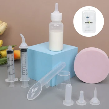 Pet Feeding Bottles Kit Newborn Small Animal Milk Bottle Nipple Syringe With Scale For Kitten Puppy Feeding Bottle Pet Item 1
