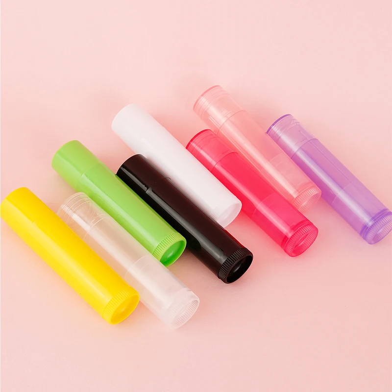 50Sets 5ml 5g Empty Lip Gloss Tubes Empty Cosmetic Containers Lipstick Jars Balm Tube Container for Travel Makeup Tools
