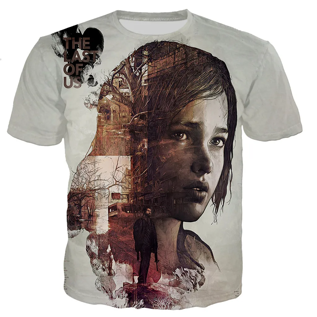 Game The Last Of Us Part Ii Magliette Uomo/Donna 3D L'Ultimo Di Noi Parte Ii T-Shirt Stampata Casual Harajuku Style Streetwear Tops