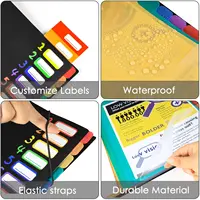 Multi-layer A4 folder color folder 12 labels rainbow inner page storage book file folder 5