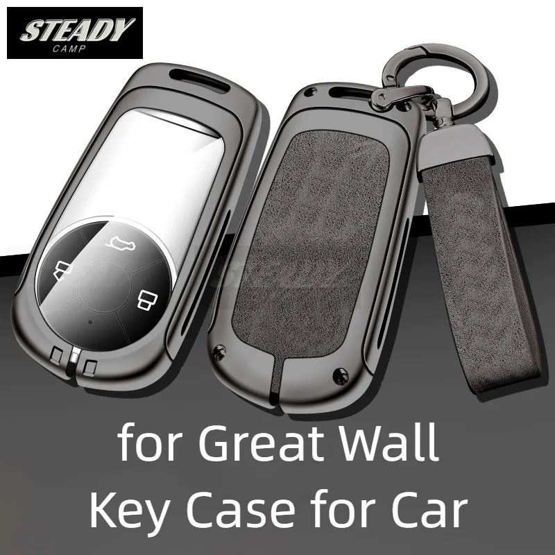 

Zinc Alloy Car Key Case Full Cover for Great Wall Ora Black Cat r2 White Cat r1 Good Cat GT Protector Shell Keychain Accessories