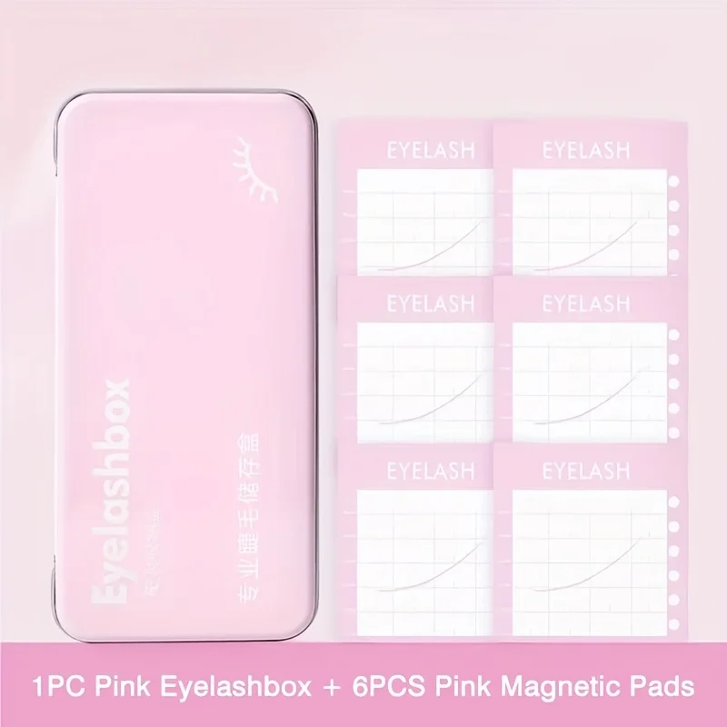 Magnetische Wimpernaufbewahrungsbox, magnetische Blätter, wiederverwendbarer und vielseitiger Organizer, geeignet für Wimpernkünstler, Liebhaber – Detail 3