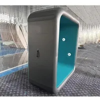 Piscine gonflable carrée de 2m x 2m pour usage domestique, idéale pour les jeux aquatiques en plein air, les activités aquatiques et la natation 5