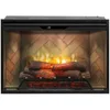 36 Inch Built-in Electric Fire Box - Herringbone Brick Background - Front Glass Panel, Fire Box and Plug Kit 2