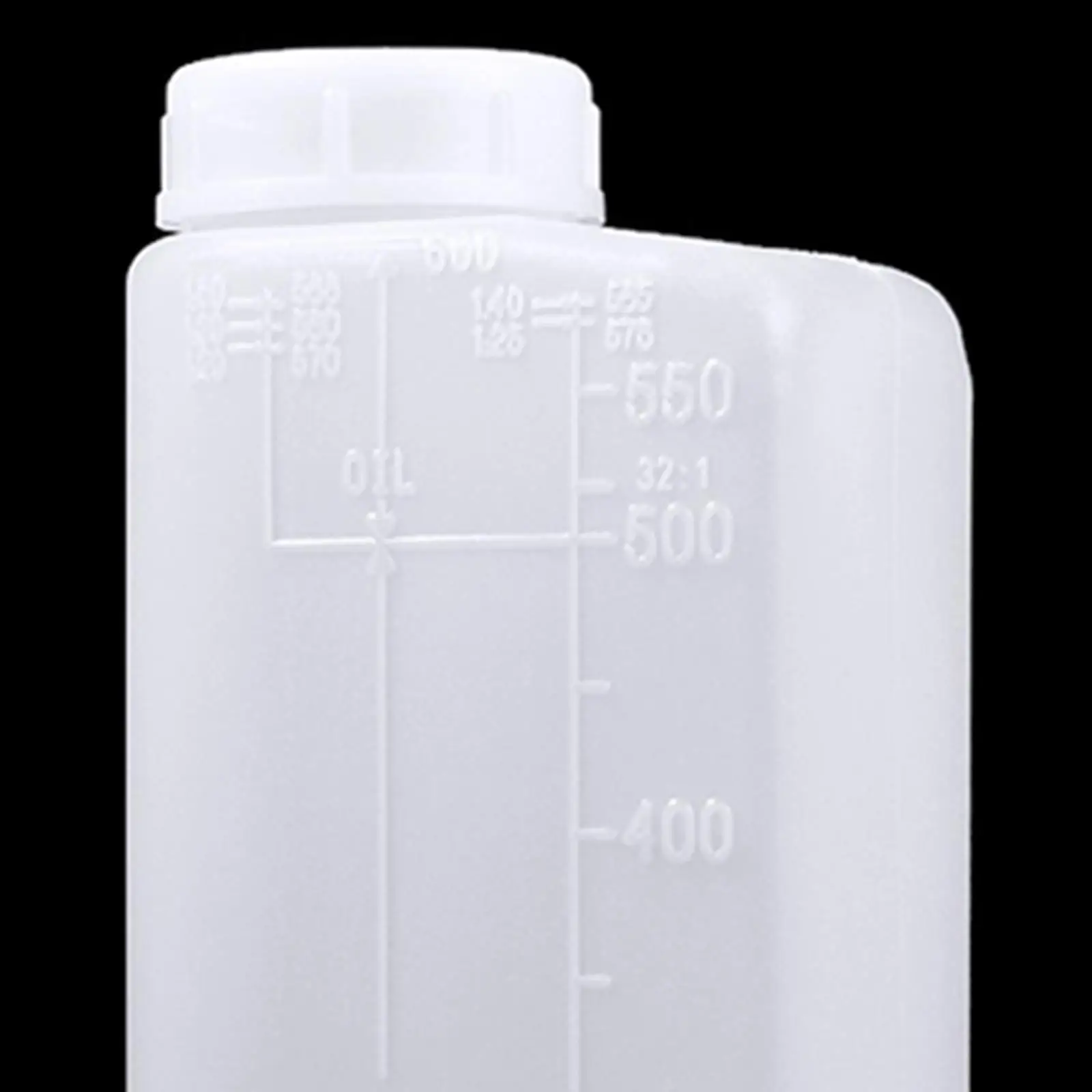 600ml 2-Stroke Fuel Mixing Bottle for Lawn Kitchen Gadget Accessory