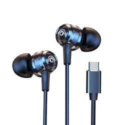 EARDECO HiFi Noise - Reduction Wired Earphones with Mic (Black TypeC)