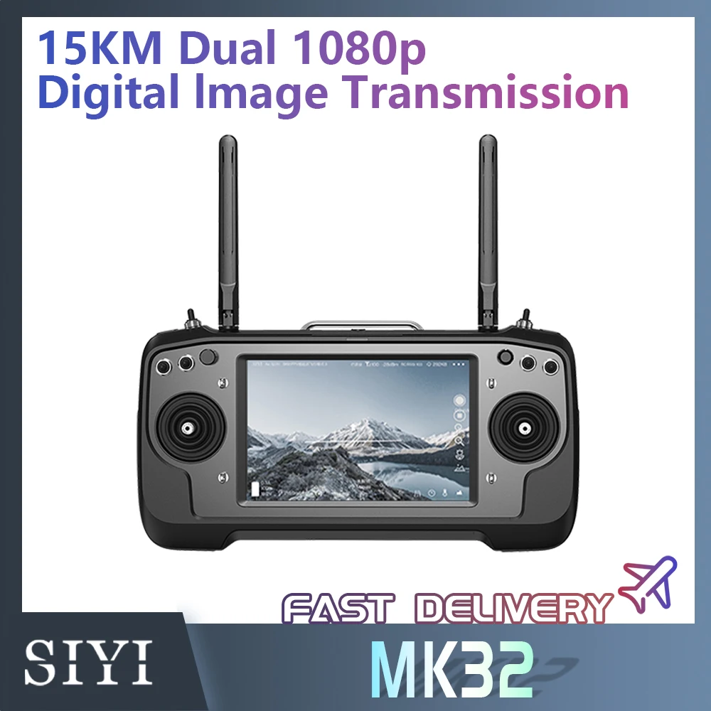 SIYI MK32 Enterprise Handheld Ground Station Smart Controller with 7 Inch HD High Brightness LCD Touchscreen