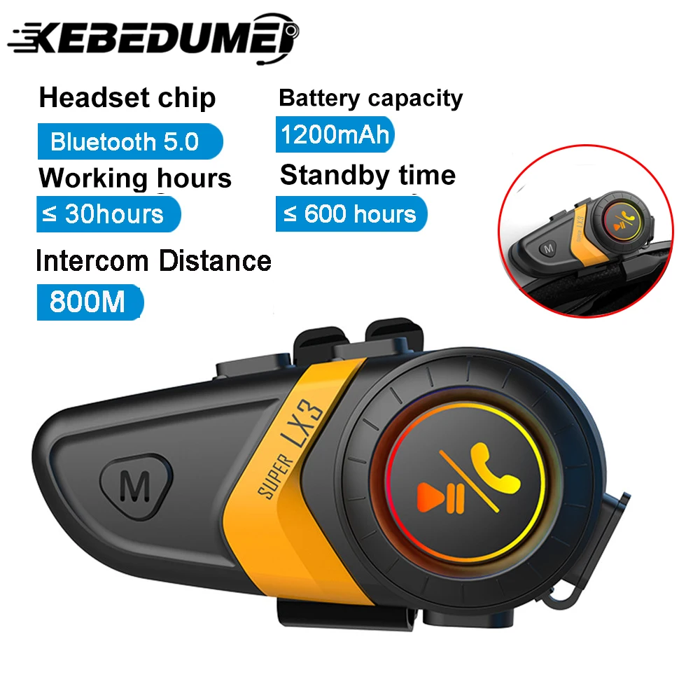 Interphone Bluetooth Motorcycle Helmet Lx3 Pro Motorcycle