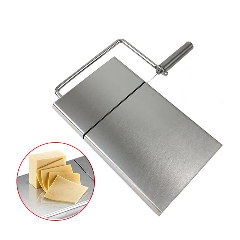 

Stainless Steel Cheese Cutting Board Slicer Cutting Serving Board for Hard and Semi Hard Cheese or Butter Kitchen Accessorie