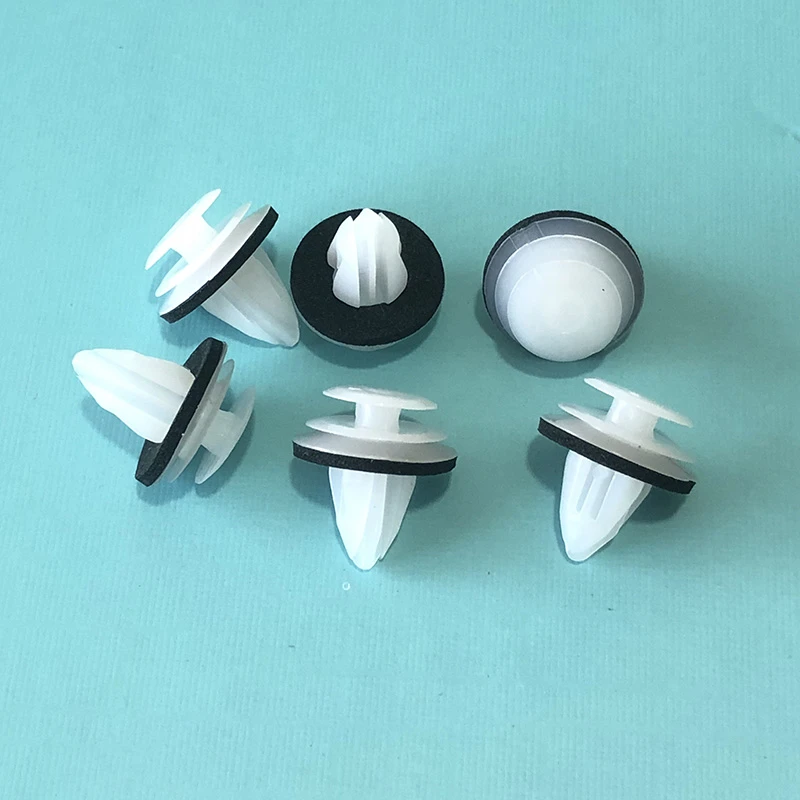 50pcs 9mm Plastic Door Card & Trim Panel Clips For Fits Subaru Pillar Trim, Interior Panel