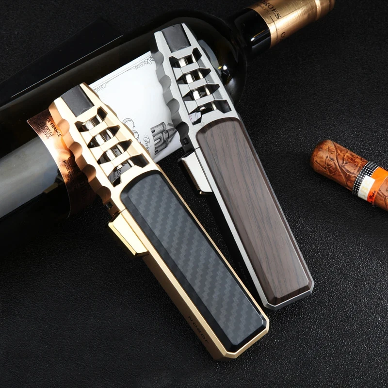 Outdoor Windproof Turbo Torch Fire Spray Gun Butane Gas Lighter Kitchen Barbecue Gifts
