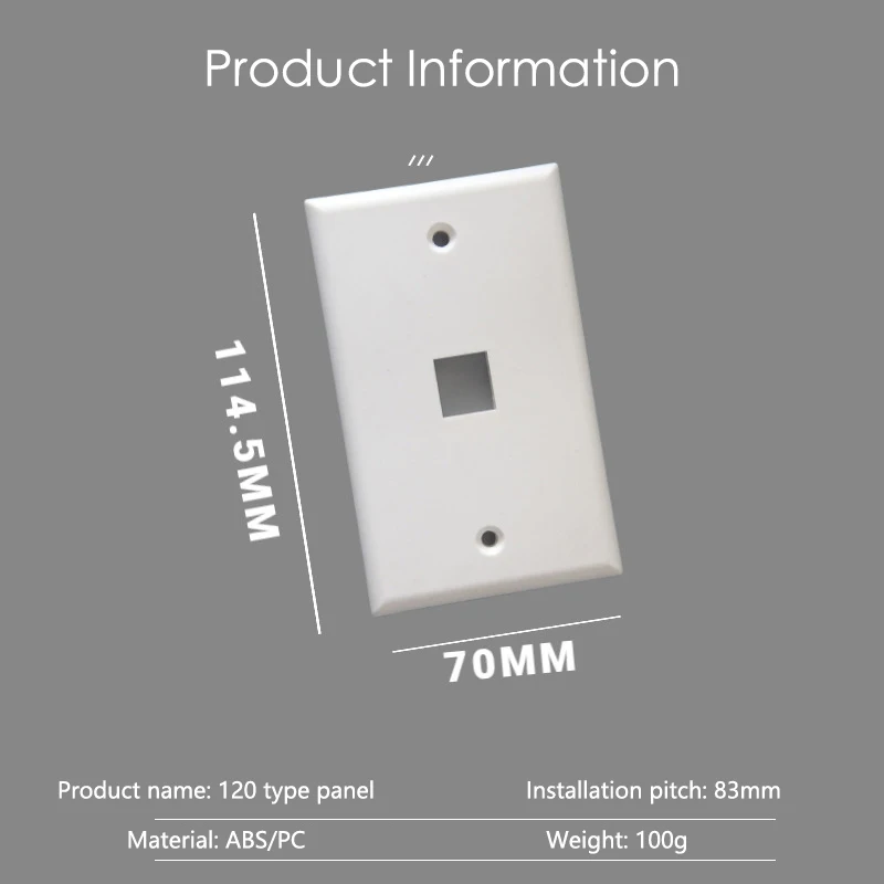 YW1 Series- 1 2 3 4 6 Ports Outlet HDMI CAT3 TEL Cat5e CAT6 LAN Network TV Satellite USB Data Jack Keystone DIY Scoket Panel