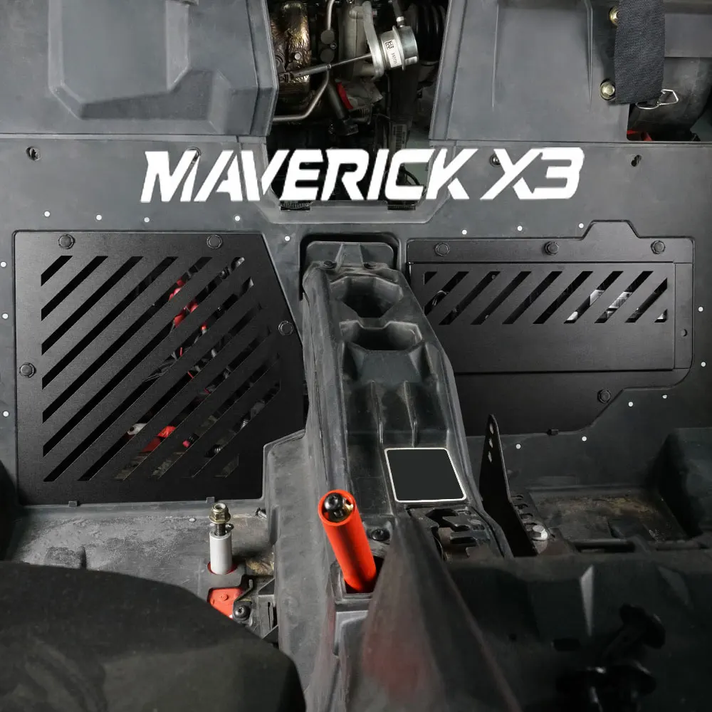 

For Can Am Maverick X3 Max R 4x4 DS/RS/XDS/XRS Turbo DPS 2017-2020 2019 Laser Cutting Accessories UTV ECU And Battery Cover Kit