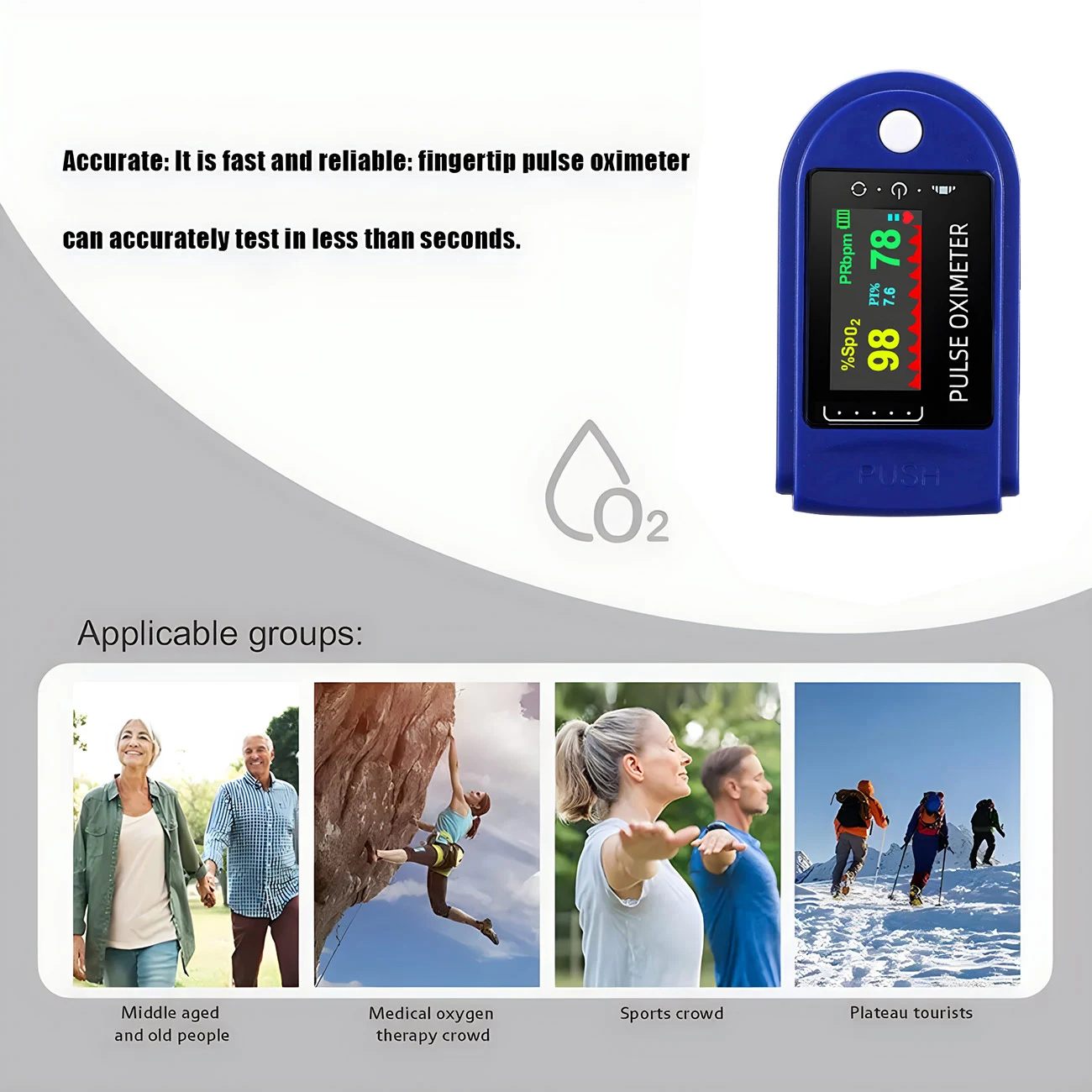 Преносим пулсов оксиметър с каишка