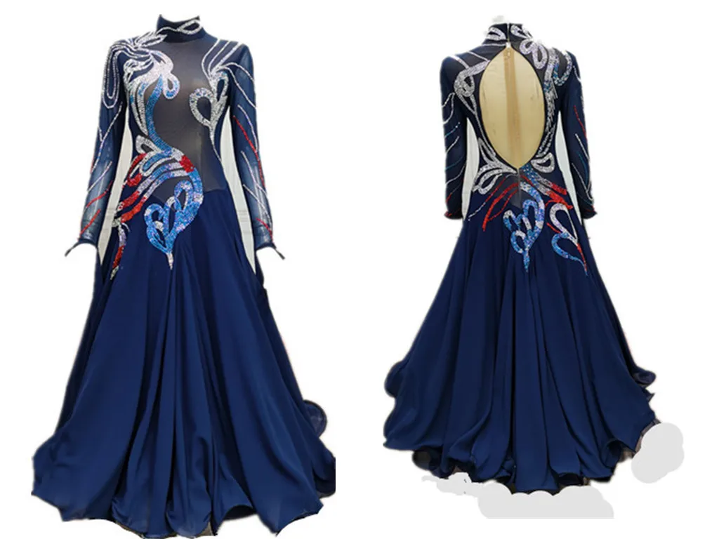 

WHYNOT костюм для бальных танцев на заказ, костюм для соревнований по танцу вальса, джига, морского флота