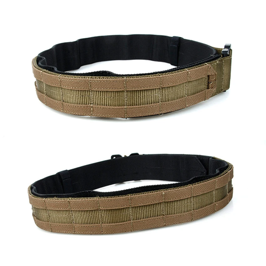 IDOGEAR Cintura Tattica Militare Molle 2'' con Cintura Interna 1,75'' Set Sgancio Rapido Fibbia Metallica Heavy Duty Hook-And-Loop (Small per Vita 76-86 cm, Ranger Green-RG