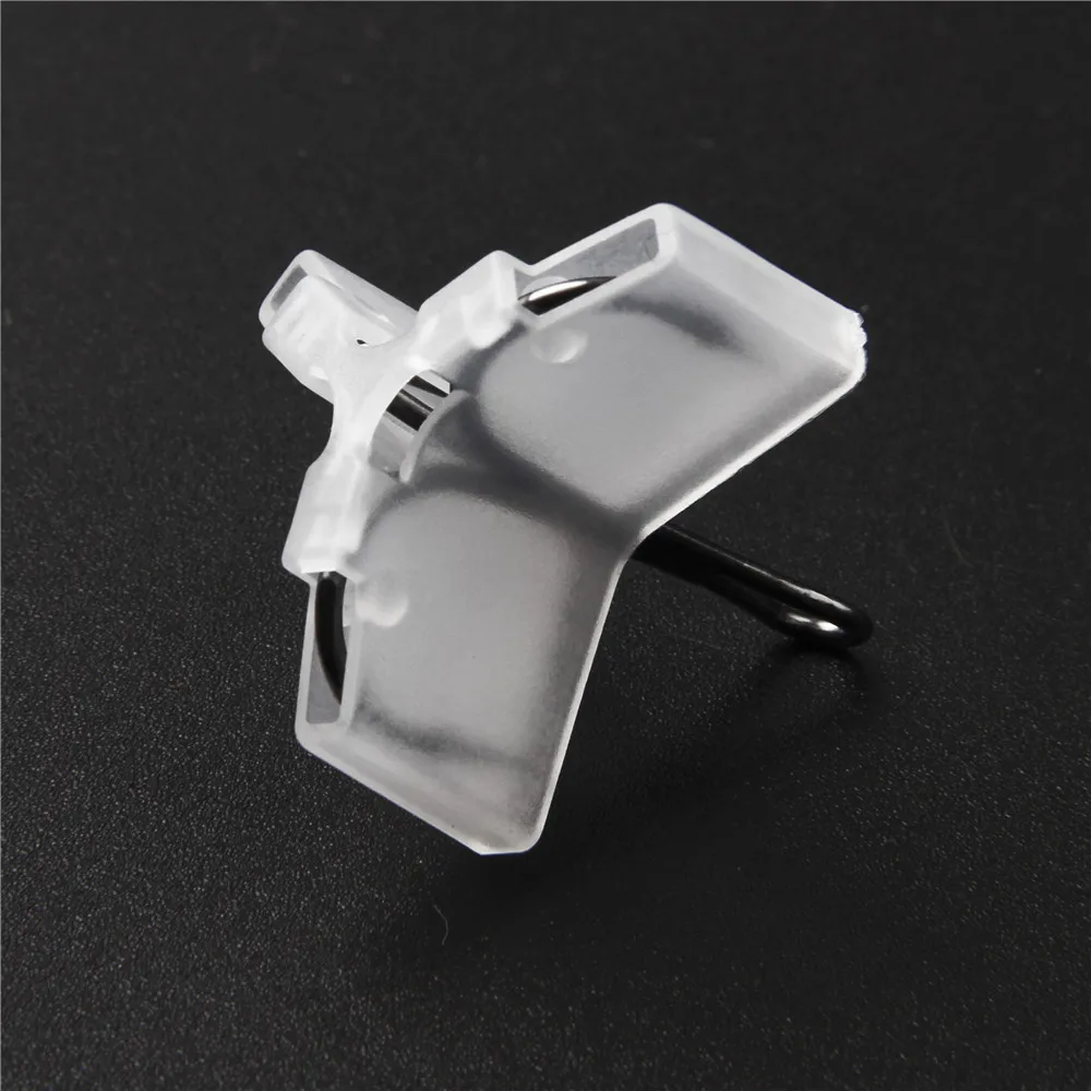 50Pcs Durable White Fishing Treble Hooks Covers Safety Protector Case Triple hook cover for lures Fishing Accessories Size 1#-5#