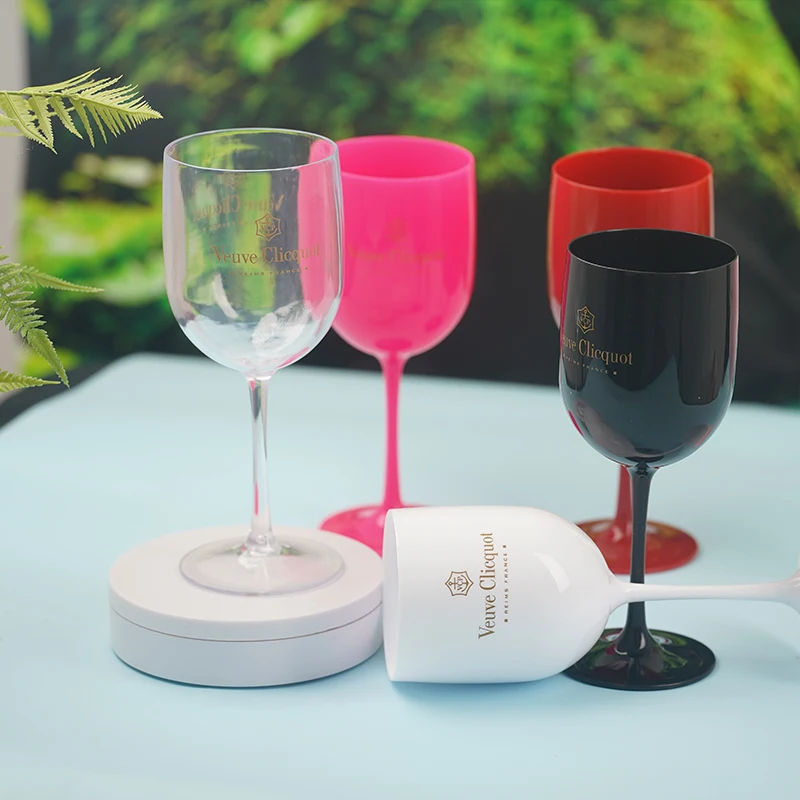 Veuve Clicquot Flutes Glasses Plastic Wine Glasses Dishwasher-safe White  Acrylic Champagne Glass Transparent Wine Glass