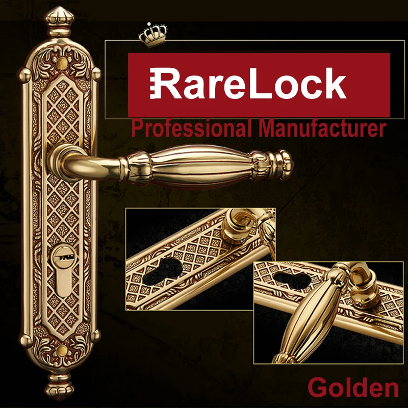

Luxurious Door Lock for Bedroom Bathroom Home Security Hardware DIY Rarelock A