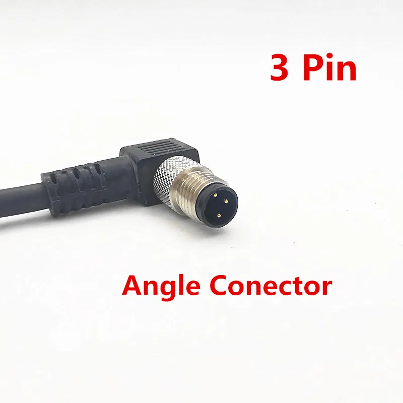 M8 Sensor Connector – 3 Or 4 Pin, Male/Female, Straight/Angle Options (Unbranded, 1 Piece)