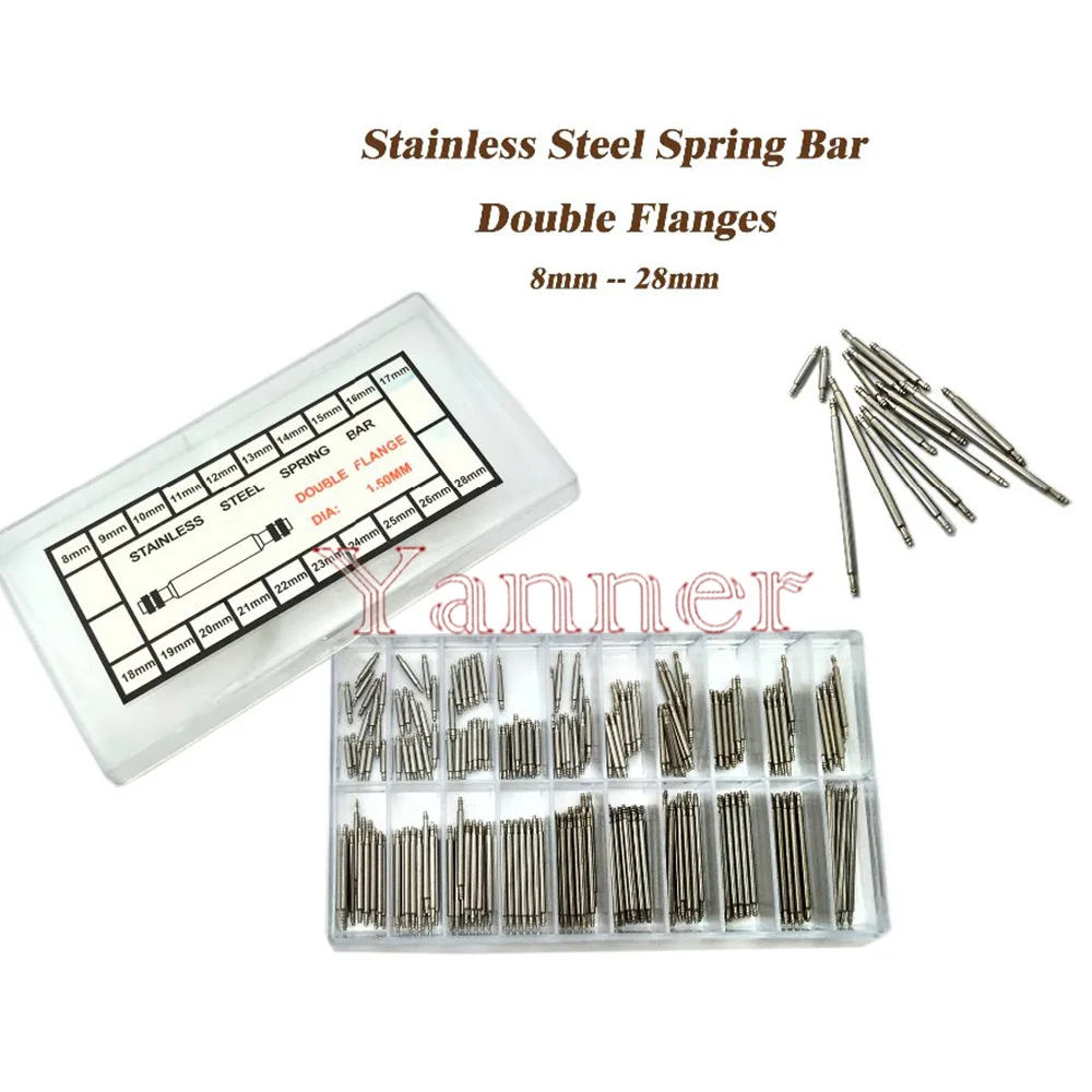 10 Barrette A Molla In Acciaio Inox, Diametro 1,5 Mm, Per