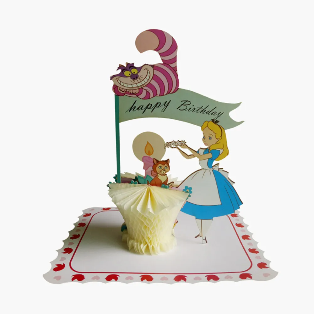 3D Pop Up Birthday Greeting Cards with Envelope, Little Princess Cards