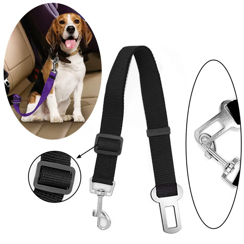 

Pet Dog Cat Car Seat Belt Adjustable Traction Rope Suitable For Small And Medium-Sized Dogs Driving Safety Rope Pet Supplies