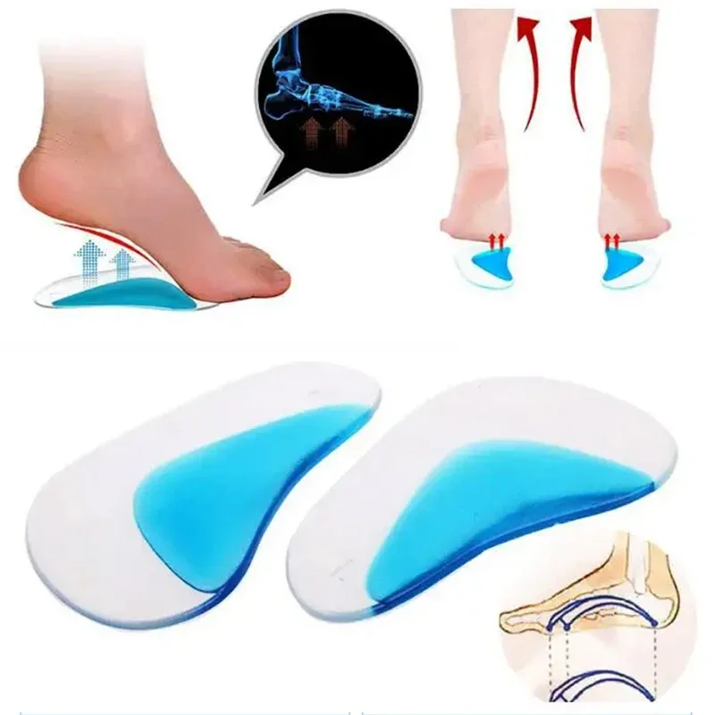Kids Orthopedic Insoles for Children Shoes Inserts Baby Plantar Fasciitis Flat Feet Arch Support Orthotic Silicone Gel Insoles shoe insoles