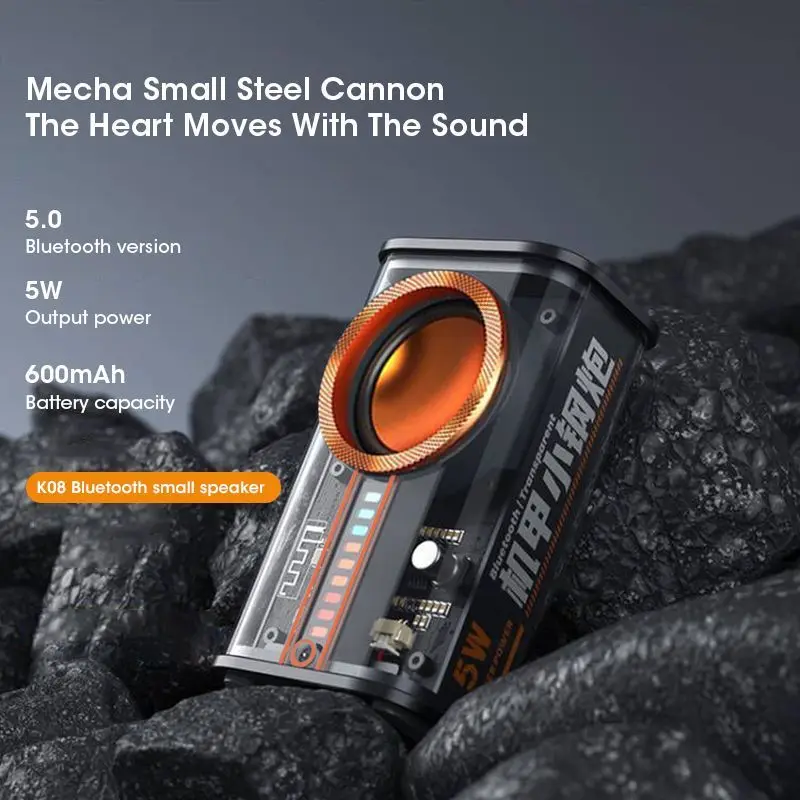 ブルートゥース5.0を搭載したワイヤレススピーカー,小さなスチール