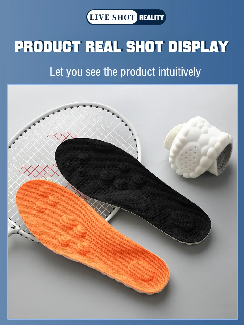 1Pair 4D Soft Plantar Fasciitis Insole Shoes Insoles for Feet Arch Support Orthopedic Inserts Sports Shock Absorption_voghion.com