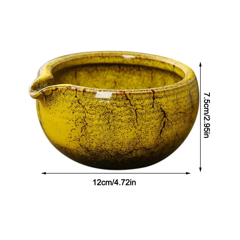 Traditional Ceramic Tea Matcha Bowl Durable Handmade Green Tea Maker Cup for Japanese Matcha Preparation Kitchen Supplies