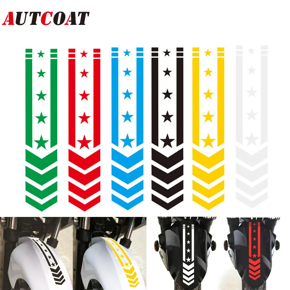 1Pcs Motorcycle Stickers Wheel on Fender Waterproof Safety Warning Arrow Tape Car Decals Motorbike Decoration Accessories 1 5 inch 500pcs roll waterproof candle warning label candle jar container stickers removable safety decals for candle jar