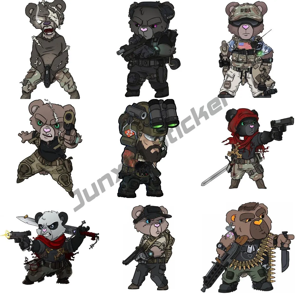

Special Forces Stickers TASK FORCE Waterproof Decals Vinyl Creative Game stickers Car Accessories Cartoon Graphics
