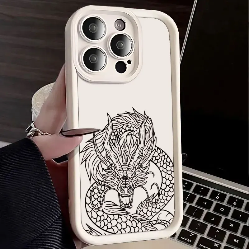 Shockproof Silicone Soft Chinese Dragon Phone Case