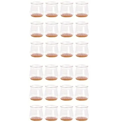24pcs Transparent Silicone Chair Leg Protectors with Non - slip Felt Pads (24pcs)