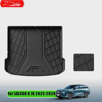 Per JAECOO 8 J8 2023-2024 Car Styling portellone tappetino materiale TPE impermeabile antiscivolo tronco tappetino principale sedile cuscino posteriore accessori