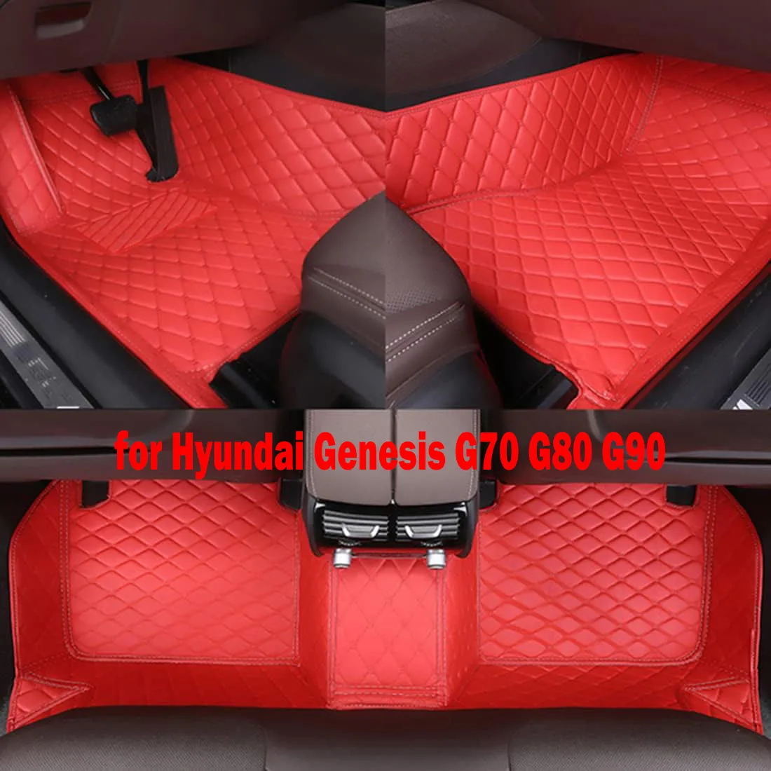 

Высококачественные кожаные автомобильные коврики CRLCRT для Hyundai Genesis G70 G80 G90, автомобильные аксессуары, ковер