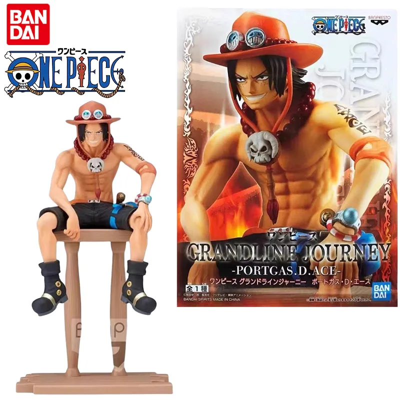 

Bandai Genuine ONE PIECE Anime Figure Portgas·D· Ace Banpresto Action Figure Toys for Boys Girls Kids Gift Collectible Model