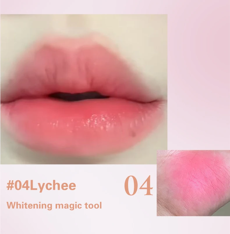 Fruit 2-in-1 temperatuurveranderende lippenstift make-up plaat met dubbele laag transparante basis, hydraterende lippenbalsem en actieve lippenmake-up._voghion.com