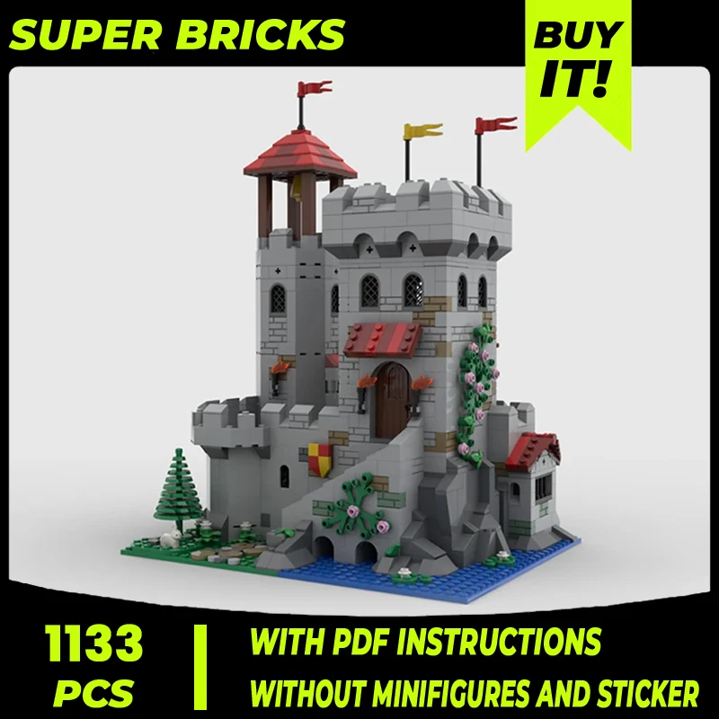 

Moc Building Blocks Castle Model Riverside Outpost Technical Bricks DIY Assembly Construction Toys For Child Holiday Gifts
