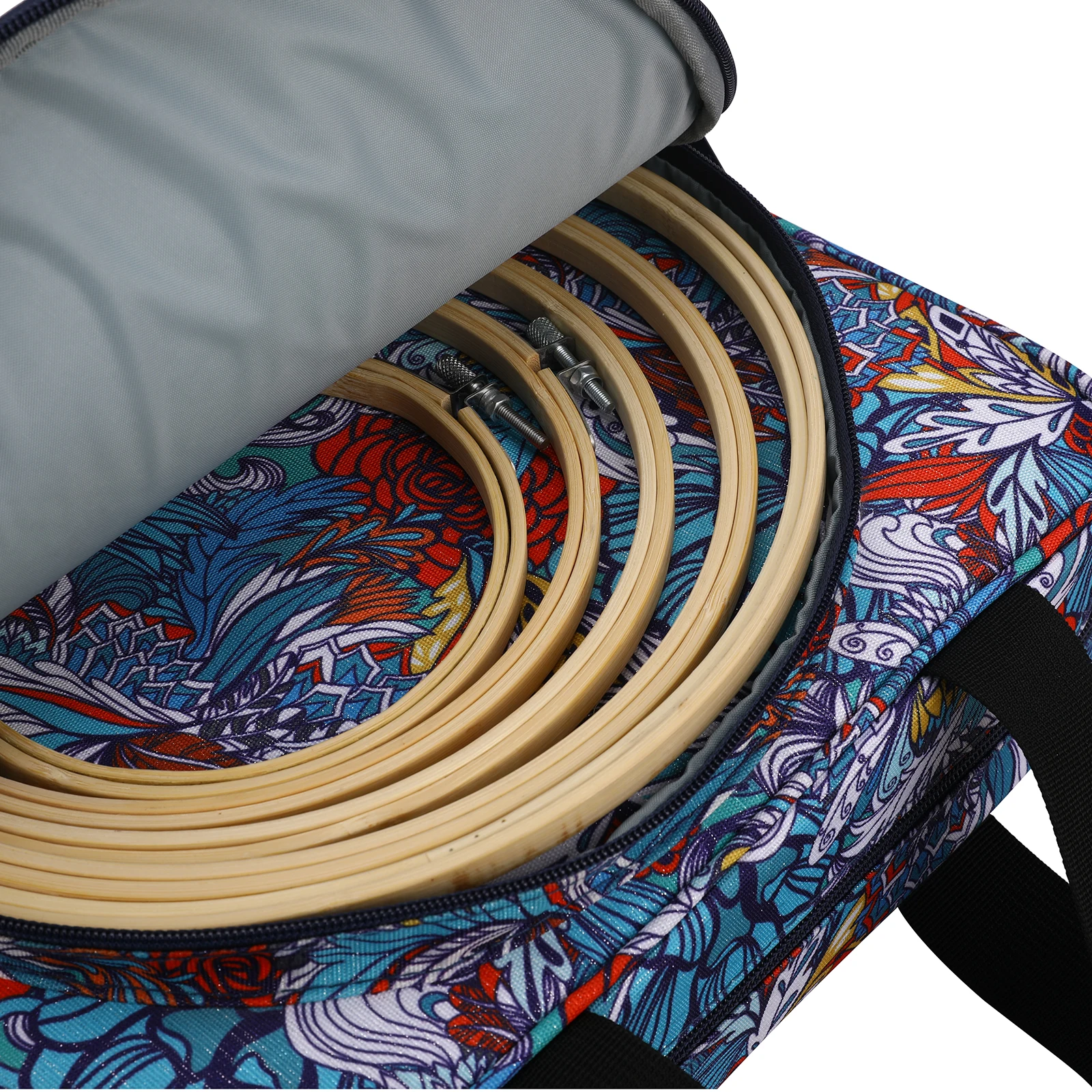 Embroidery Kit Vintage Yarn Storage Bag Knitting Tote Bags Crochet Needle Bag Sewing Accessories Gift