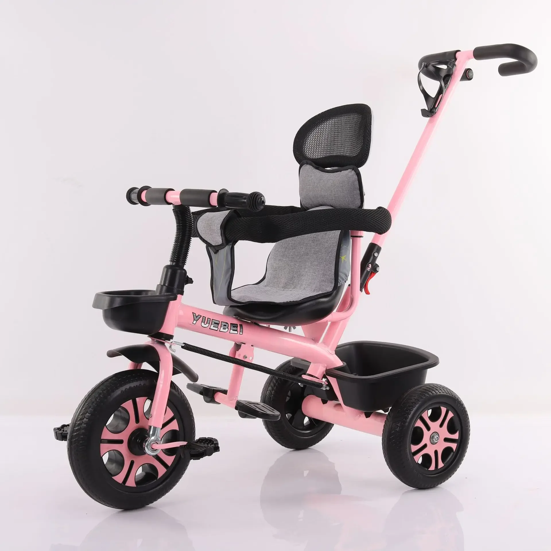 4-in-1 Infant Tricycle &ndash; Folding Rotating Seat, Baby Stroller with 3 Wheels, Kids Bike, Three-Wheel Toddler Trolley children tricycle
