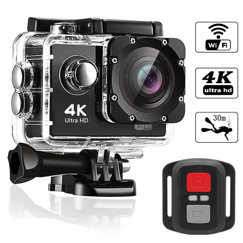H9R Экшн-камера Ultra HD 4K WiFi спортивная видеокамера с дистанционным управлением 2 0