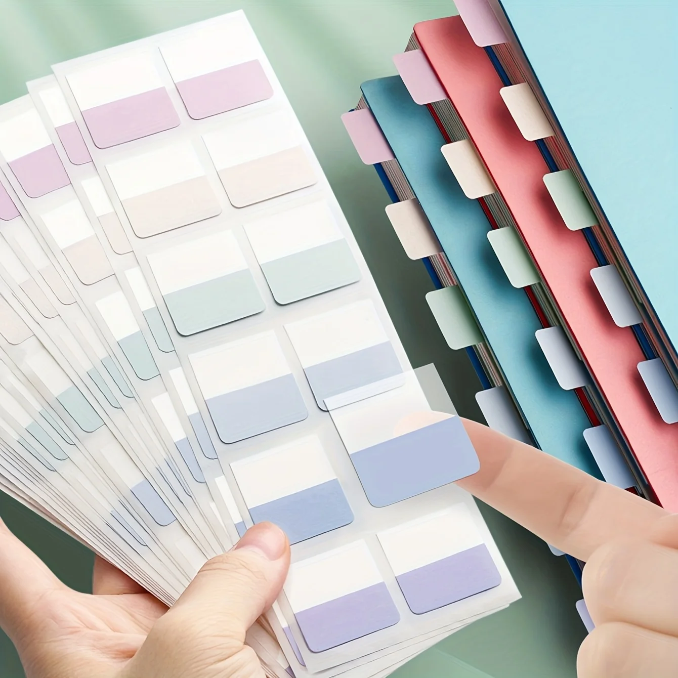240 Pcs Multicolor Sticky Writable Removable Index Tabs Markers Bookmark Notes - 2
