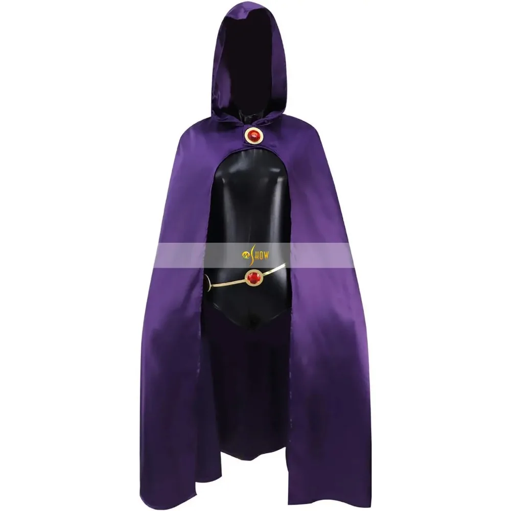 

Raven Косплей костюмы Делюкс плащ-комбинезон ремень Костюм Хэллоуин униформа для женщин